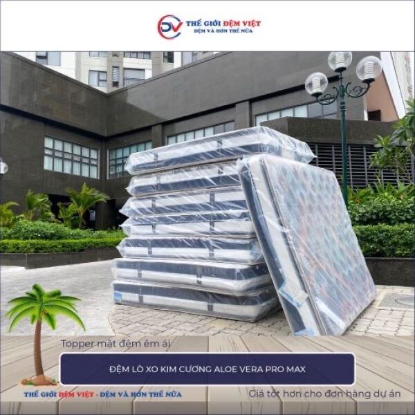 Đệm lò xo Kim Cương Aloe Vera Pro Max 4